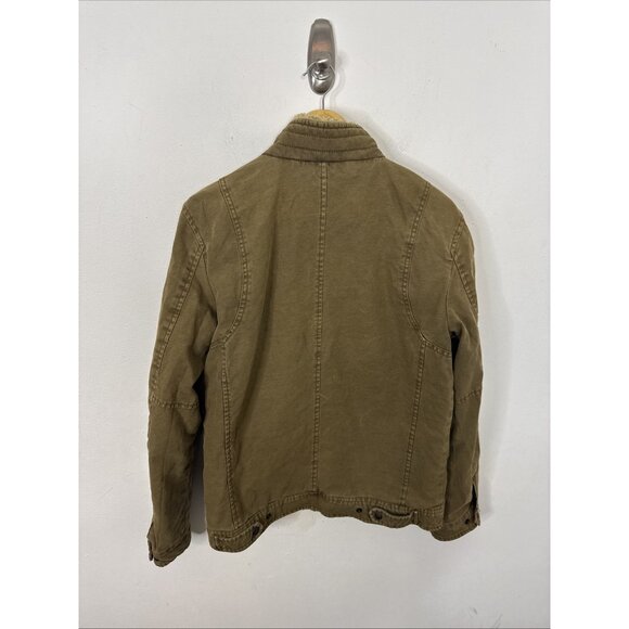 Levi’s Canvas Jacket Men S Khaki Pantina Military Cargo Utility - Picture 3 of 8